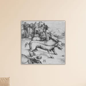 Albrecht Dürer Monsterlijke zeug van Landser muurkunst Dürer canvas cadeau van thuis muur decor Dürer print Albrecht verf Albrecht poster moderne kunst