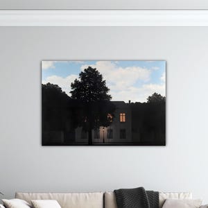 René Magritte The Empire Of Light Canvas Magritte Poster Rene Magritte Wall Art Modern Wall Art Gift Home Wall Decor Print Magritte Painting