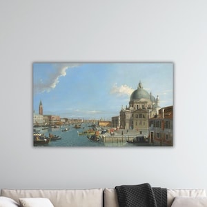 Giovian Antonio -Canal il canaletto (Der eingang des gr) antontonio wand kunst italienisches geschenk auf wand antonio leinwand geschenk antonio malen