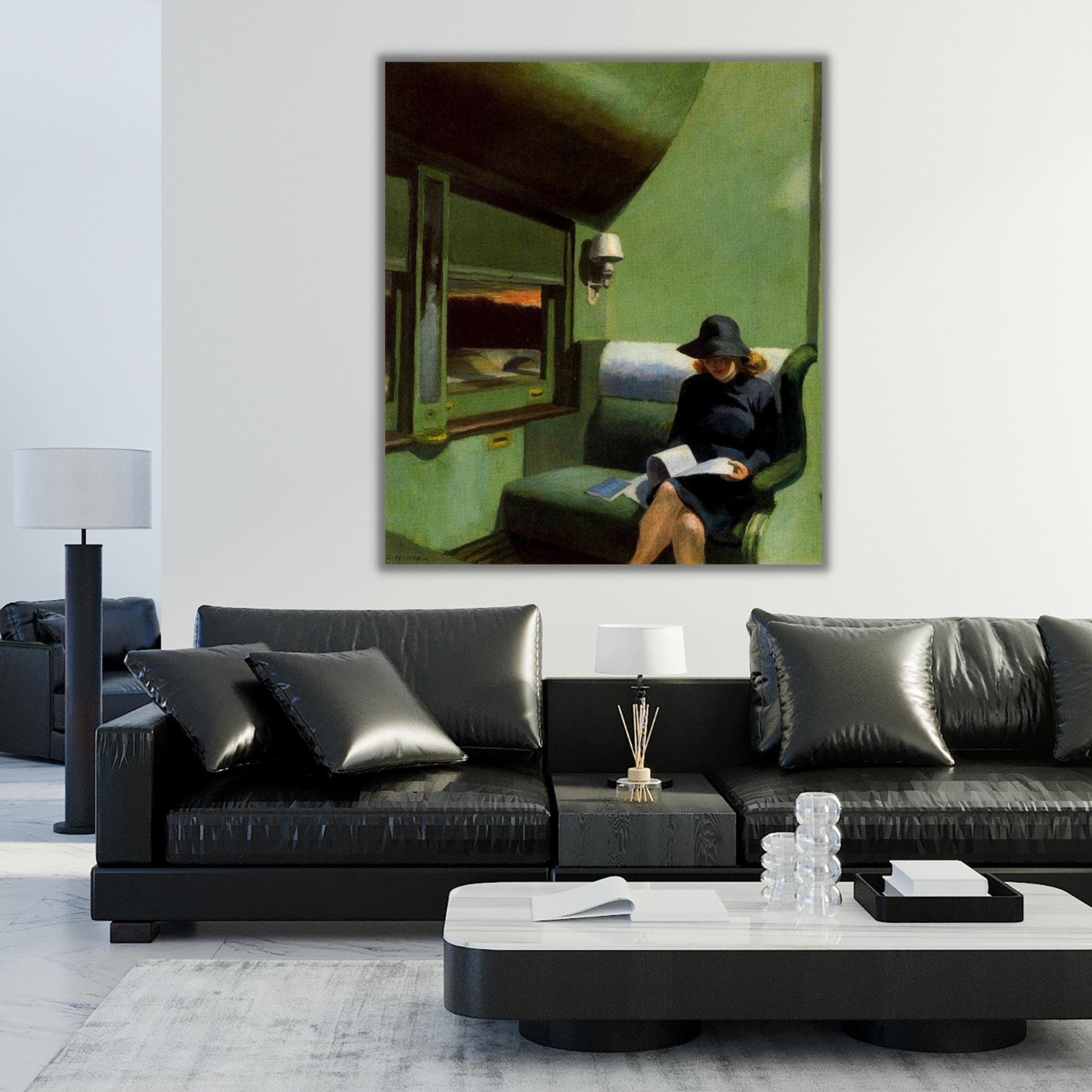 Edward Hopper Compartment C Car 193 Canvas Classic Train Interior Wall ...