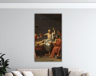 The Death of Socrates Wall Art Museum Decor Canvas The Death of Socrates Poster Gift Office Wall Decor Art Socrates Paint Socrates Printing