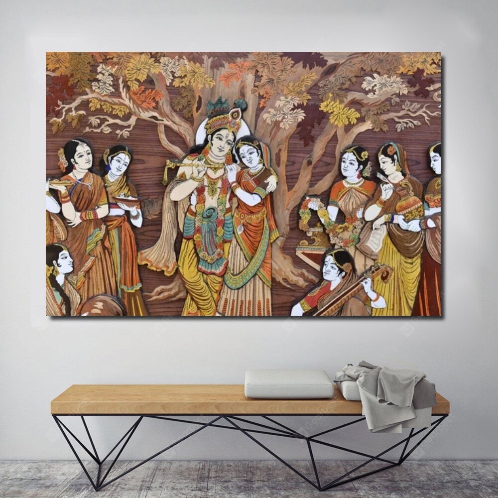 インドのキャンバスウォールアート/インドの有名なポスター/ヒンドゥー