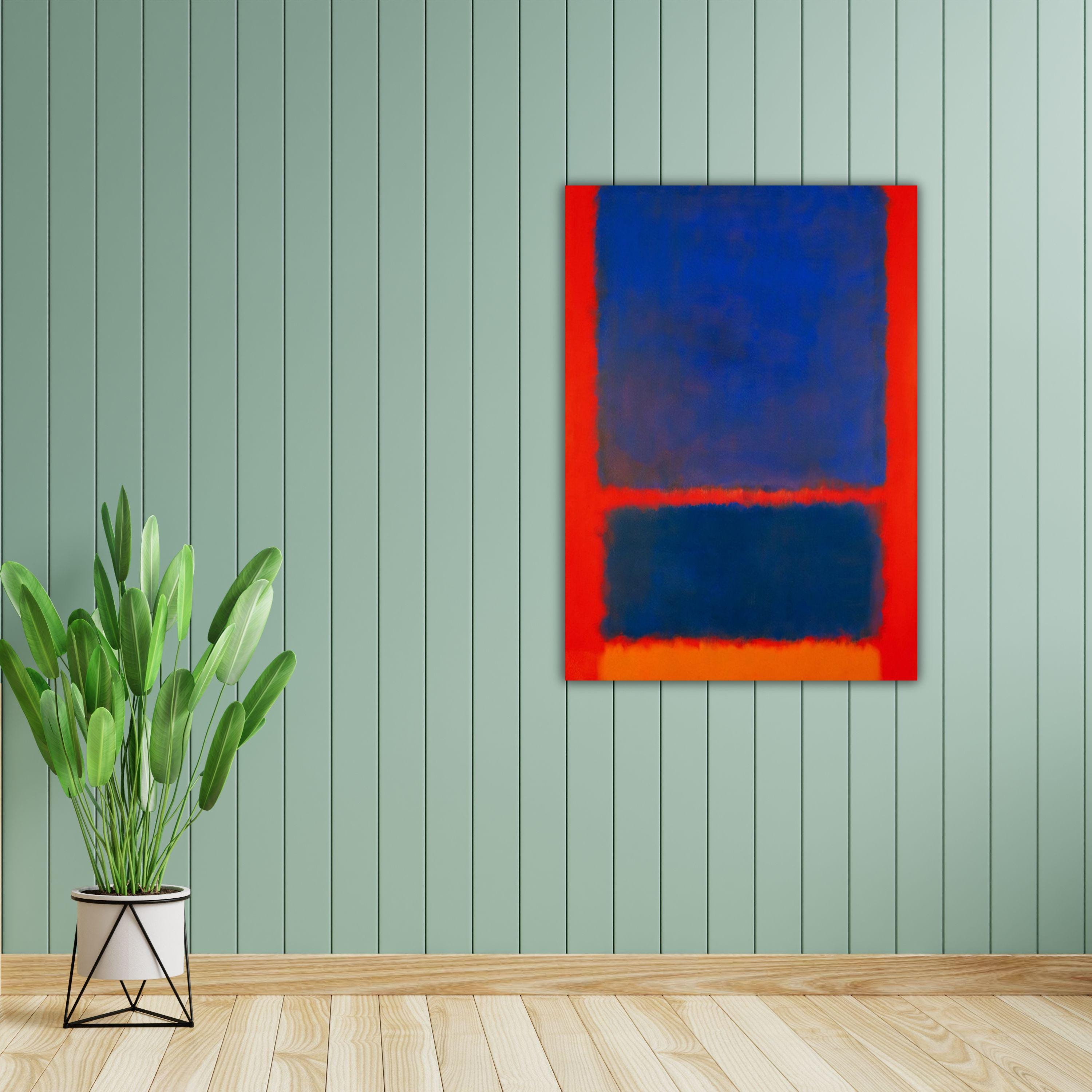 Mark Rothko Blue Red Mark Rothko Blue Red Wall Art Rothko Canvas Rothko Reproduction Print ...
