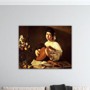 Caravaggio -  The Lute Player Poster Caravaggio Wall Art Caravaggio Canvas Gift Home Wall Decor Italian Renaissance Paint Caravaggio Print