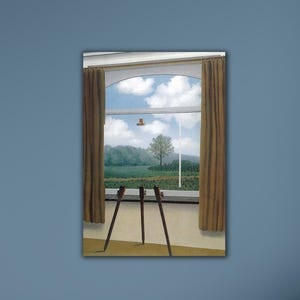 Rene Magritte The Human Condition Wall Art Famoust Print Art High Quality Posters Magritte Exhibition Surrealism Poster Home Decor Gift Art