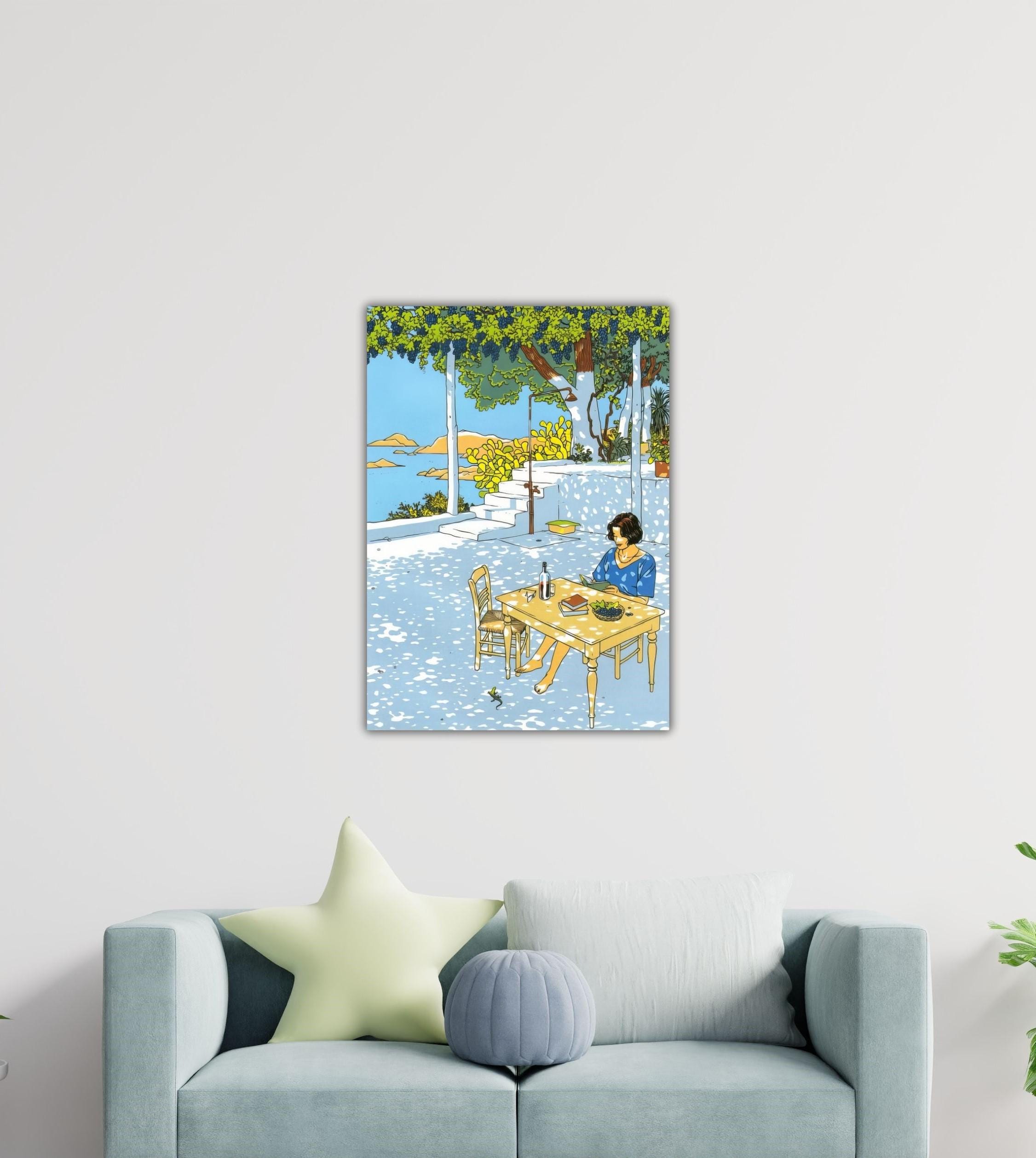 Vittorio Giardino-summer Girl Canvas Giardino Painting Giardino