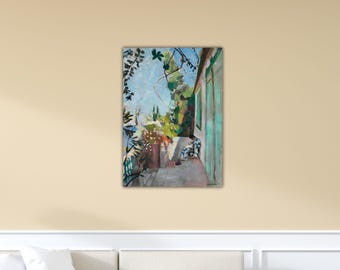 Henri Matisse La Terraza St Tropez Arte de pared Impresión de Matisse Póster de Henri Matisse Decoración de pared para el hogar Regalo de arte Pintura Mattise Lienzo de Henri Matisse
