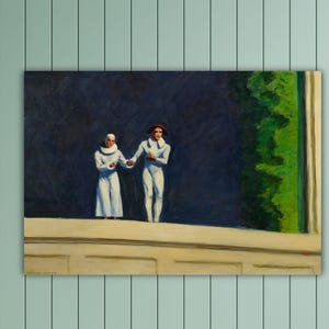 Edward Hopper Two Comedians Painting Hopper Poster Abstract Artworks Gift Of Home Decor Art Hopper Wall Decor Hopper Canvas Museum Print Art