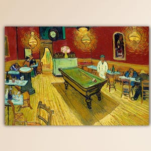 Vincent Van Gogh Le Café De Nuit (The Night Café) (1888) Wall Art Van Gogh Poster Van Gogh Canvas Living Room Wall Decor Van Gogh Painting