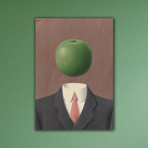 Rene Magritte Man Apple Wall Art Famoust Printing Art High Quality Poster Magritte Exhibition Surrealism Poster Art Home Wall Decor Gift Art