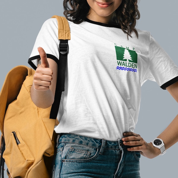Camp Walden Unisex Ringer T-Shirt Eltern Trap Shirt Halloween Shirt Sommer Camp Shirt Camping Kostüm Shirt Outdoors Adventure Camp Shirt
