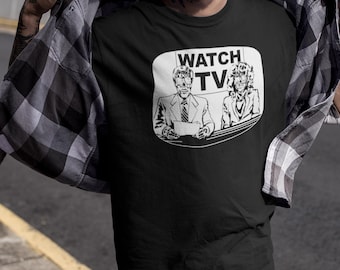 They Live T-Shirt Watch TV Shirt John Carpenter Movie Lover Gift Shirt Cult Classic 80's Movie Alien Lover Gift Tee