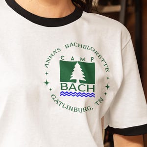 Camp Walden Shirt, Camp Bach tshirt, Parent Trap Shirt, Bachelorette Theme, Bachelorette Party, Customized Camp Walden Shirt, Parent Trap