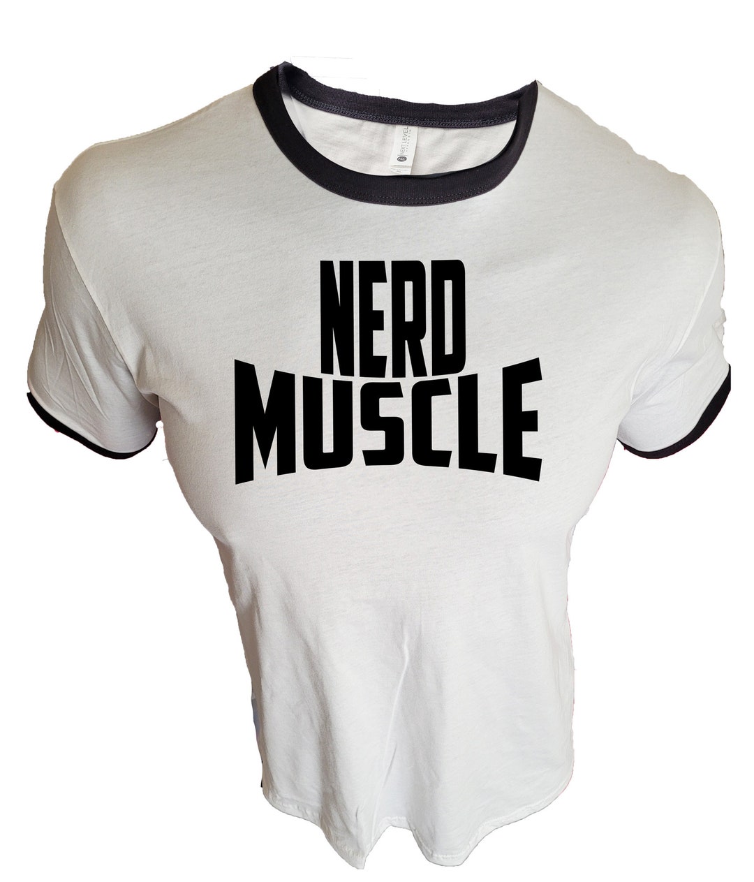 Iron Gods Nerd Muscle Ringer Gym T-shirt, Ringer Tee, Retro Style Shirt ...