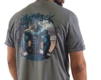 Iron Gods Silverback Coalition Gym T-Shirt, Men's Gym Clothing, Gorilla Shirt, Weightlifting Shirt, Aesthetic Clothes, Pump Cover