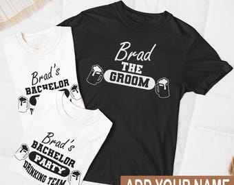 Bachelor Party Drinking Team Shirt, Custom Bachelor Party Shirt, Bachelor Party Shirt, Groomsmen Shirt, Groom Bachelor Party Shirt