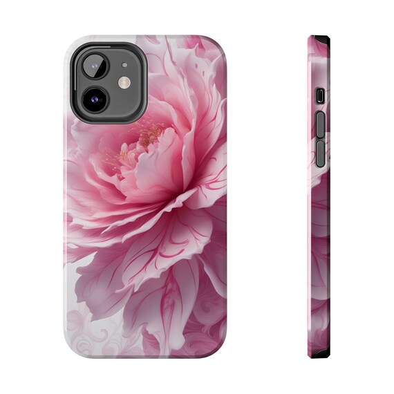 ピンクローズ タフフォンケース 花柄 iPhoneケース ギャラクシーフォン