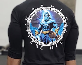 Iron Gods Orphic Zeus Gym T-Shirt, Pump Cover, Gym Clothing, Aesthetic Clothes, Gym Shirt For Men, Greek God Shirt, Zeus Shirt