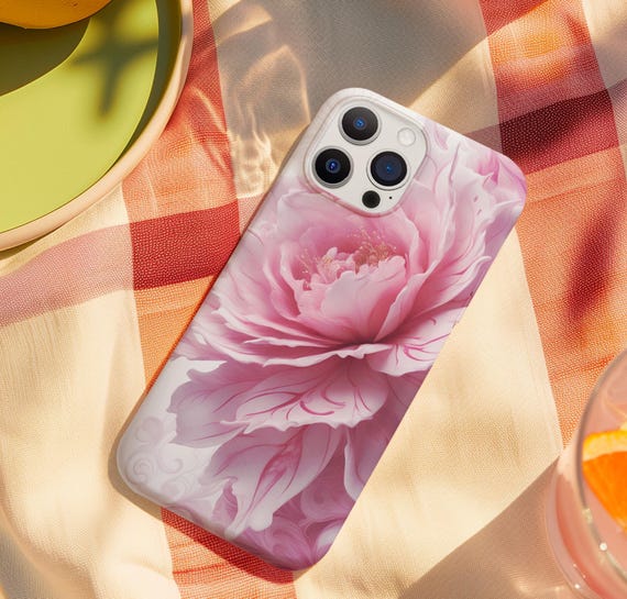 ピンクローズ タフフォンケース 花柄 iPhoneケース ギャラクシーフォン