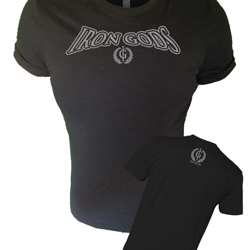 Iron Gods Logo Workout Tshirt Gym Clothing Activewear Gym Etsy