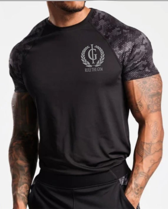 Iron Gods Assault Dri-fit Black Camo Workout T-shirt, Gym Clothing, Men's  Gym Shirt, Aesthetic Clothes, Gym Apparel, Gifts for Men 