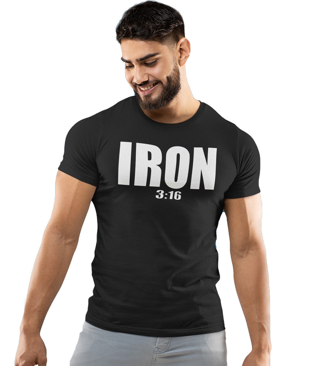 Iron Gods IRON 316 Workout Tshirt, Gym Tshirt, Mens Gym Outfit, Gym