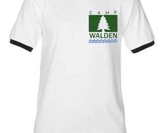 Camp Walden Unisex Ringer T-Shirt, Parent Trap Shirt, Classic Movie Shirt, Summer Camp Shirt, Camping Shirt, ShirtSauceBoss