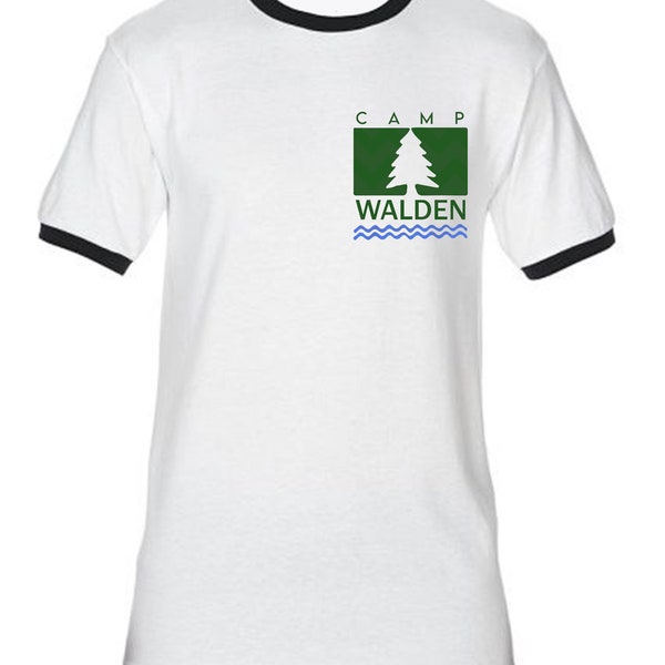 Camp Walden Camiseta unisex Ringer, Camisa trampa para padres, Camisa de película clásica, Camisa de campamento de verano, Camisa de camping, ShirtSauceBoss