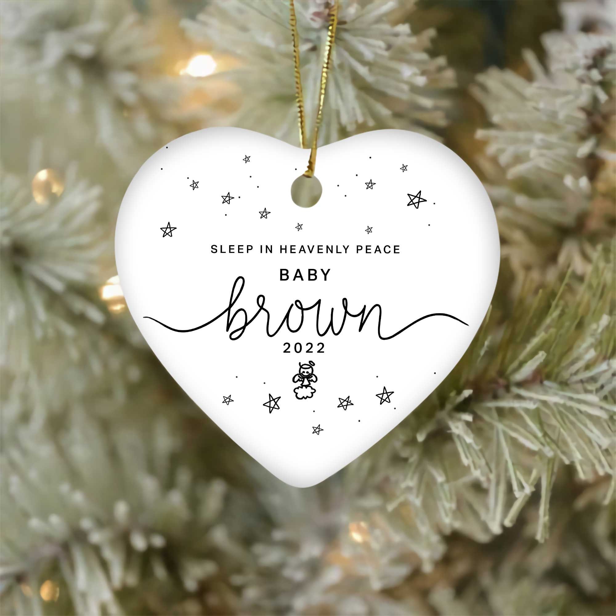 Miscarriage Ornament, Stillbirth Ornament, Custom In Loving Memory