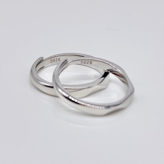 King and Queen Couple Ring Propose Ring Gift & Love Ring 2-Pcs