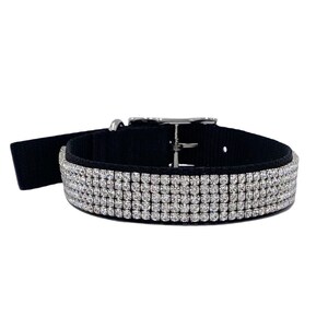 Bling Crystal Dog Collar - Black
