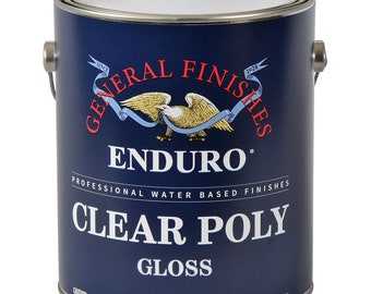 General Finishes GPG Clear Enduro Poly Water-Based Topcoat,