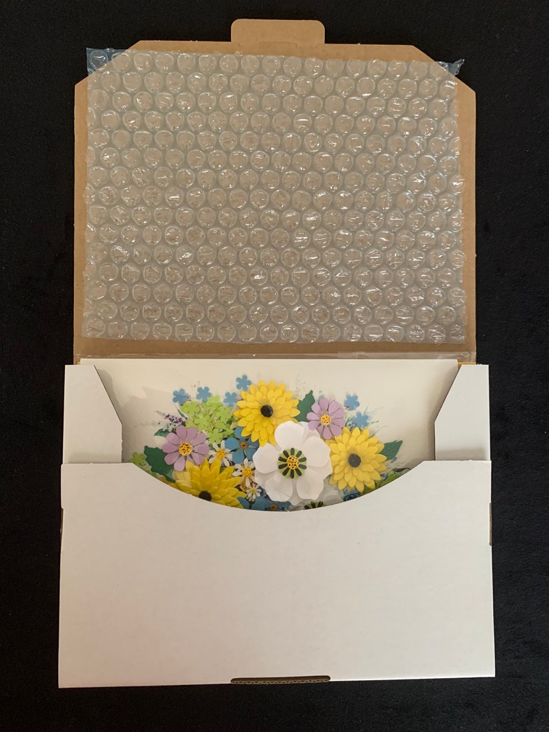 Handmade Quilling Card, Paper Flower Card, XL, 3d Card, Quill Card, Fleurs Du Matin image 9