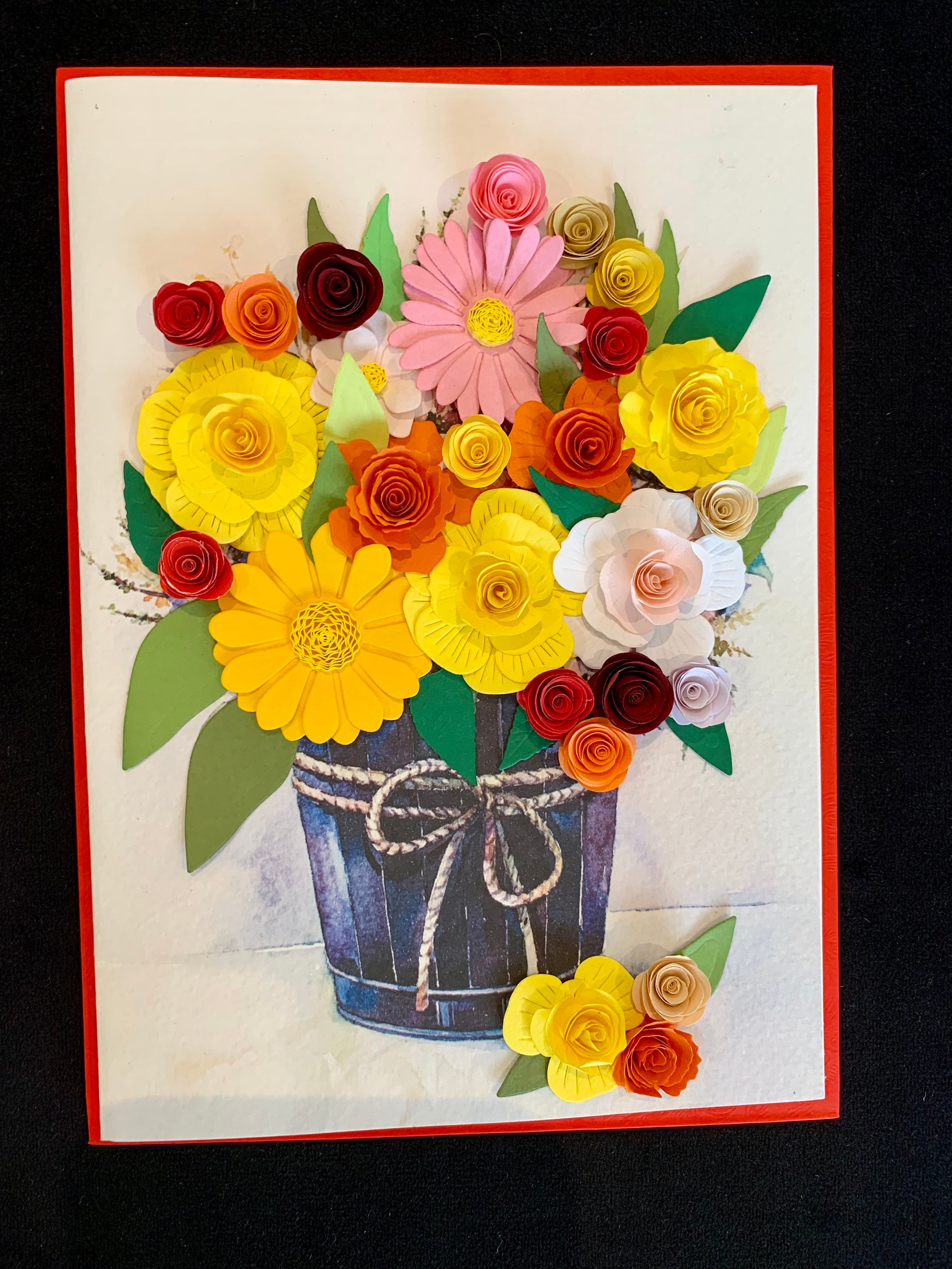 Handmade Quilling Card, Paper Flower Card, 3d Card, Quill Card ...