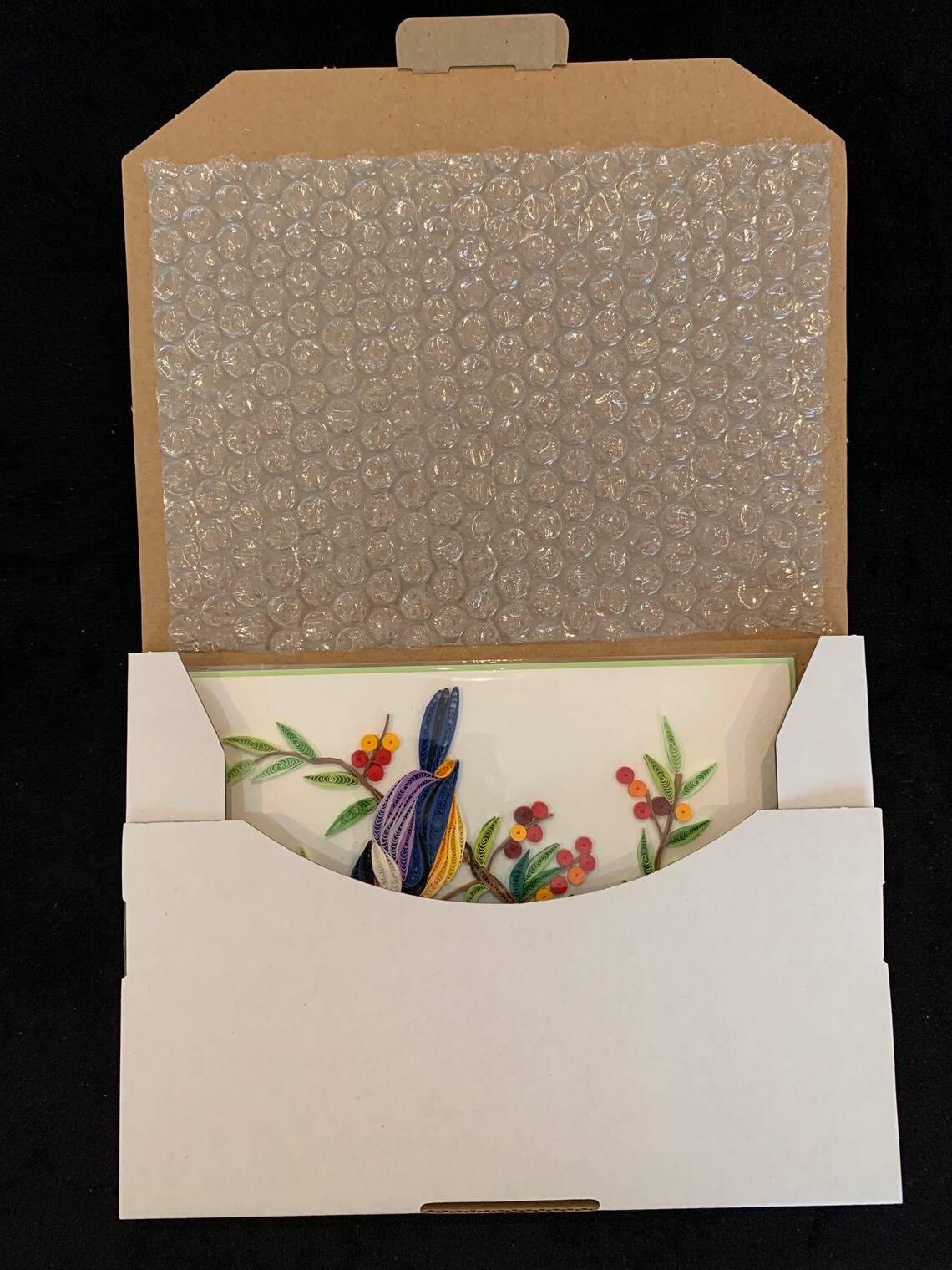 Handmade Quilling Card Quill Card Bird Card birds at Etsy