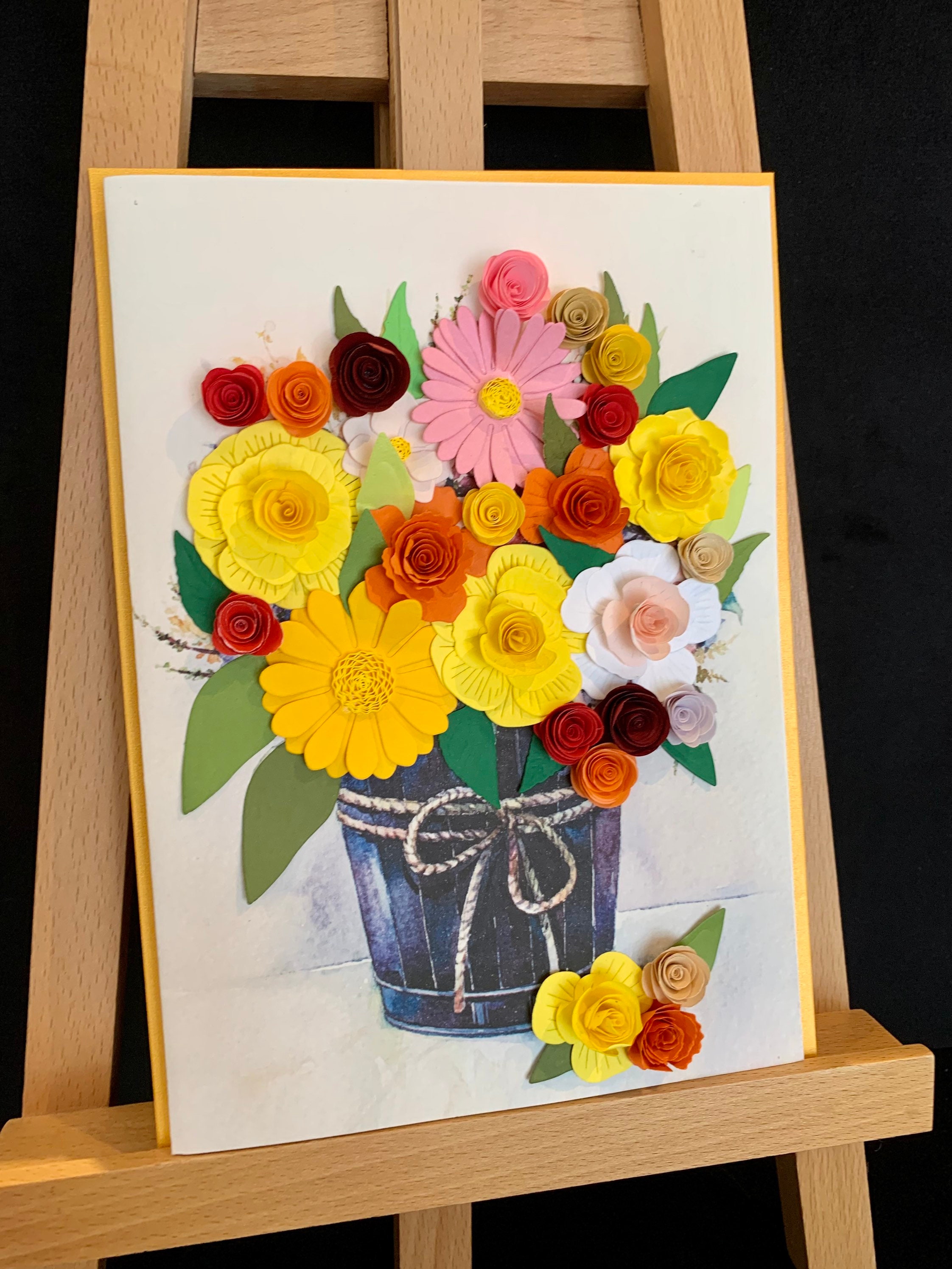 Handmade Quilling Card, Paper Flower Card, 3d Card, Quill Card ...