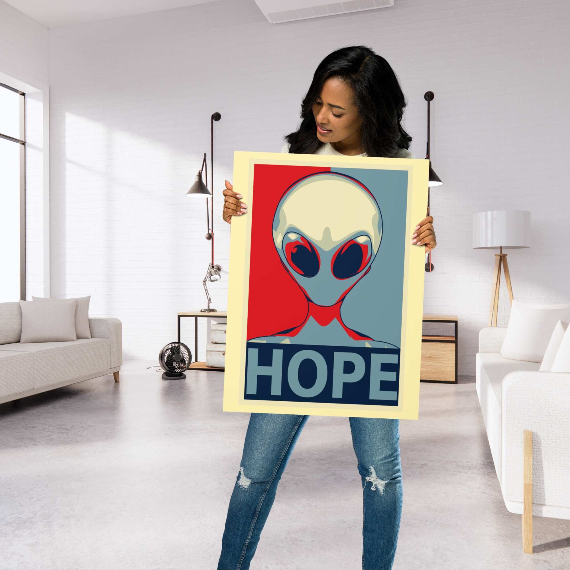 ALIEN POSTER Alien Art Print for Xfiles NASA and Ancient - Etsy
