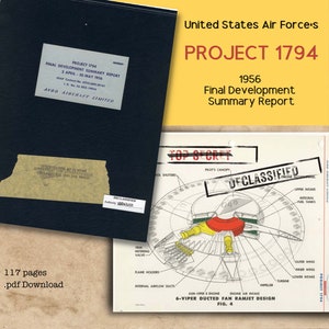Top Secret UFO now Declassified Files CIA USAF | Project 1794 | Project Blue Book