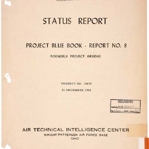 Project Blue Book UFO Alien Report | UFO Books | Flying Saucer | Ancient Aliens | Government Document | Vintage Alien