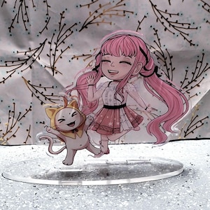 Infinity Nikki and Momo Duo ~ Double Sided Acrylic Stand ~