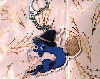 Witch Worm on a String Keychain~ Double sided Arcylic Charms