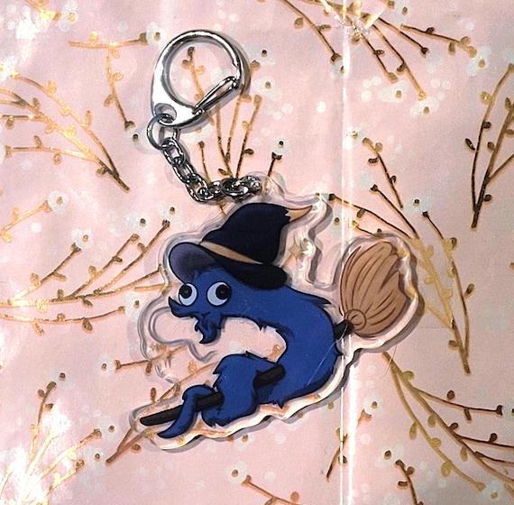 Witch Worm on a String Keychain~ Double sided Arcylic Charms