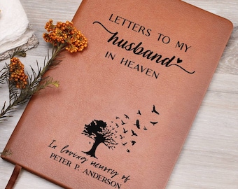 Letters to My Husband in Heaven Journal, Personalized Memorial Notebook, Grief Gift, Loss Remembrance Gift, Memorial Journal, Custom Journal
