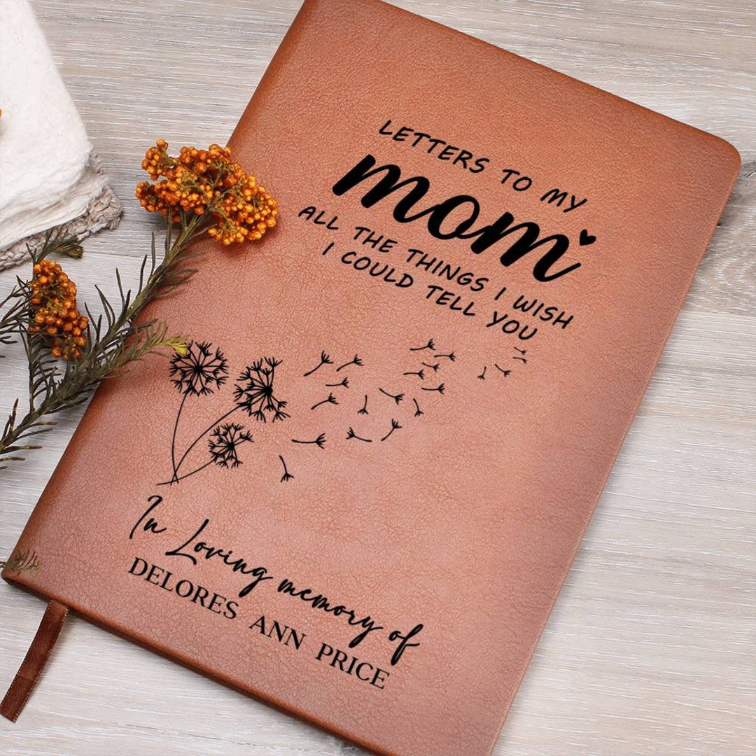 Personalized Memorial Journal Letters to My Mom, in Loving Memory ...