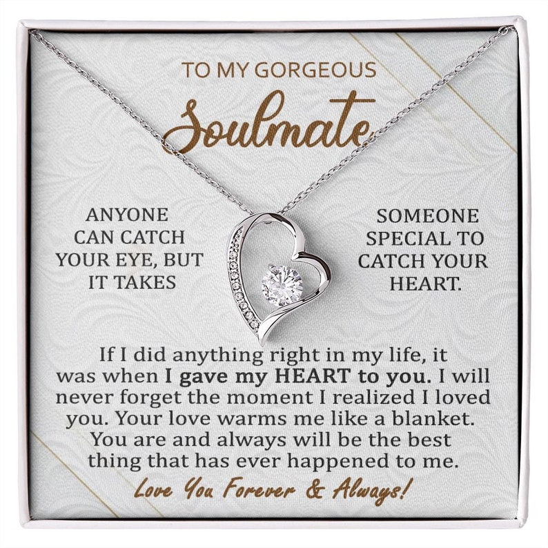 Soulmate Gift Unique Gift for Girlfriend Anniversary Gift for Wife