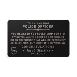 Police Graduation Card, Police Gift Box, Police Officer Graduation Gift ...