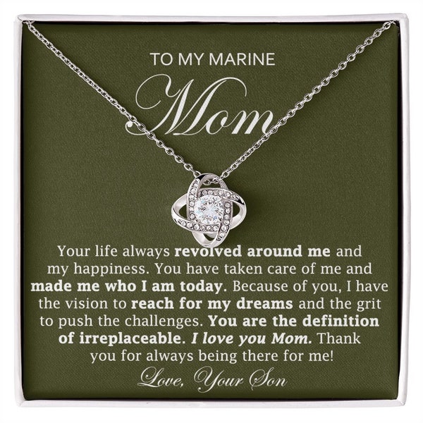 Personalized Marine Mom Gift, Christmas Gift For Marine Mom, Gift From Son to Marine Mom, Marine Mom Birthday Gift, Mother's Day Gift,