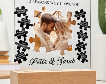10 Reasons Why I Love You, Reasons why I love you sign, Valentines day gift for her, Reasons Why I Love You, Anniversary gifts, Boyfriend