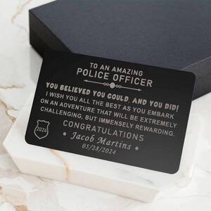 Police Graduation Card, Police Gift Box, Police Officer Graduation Gift ...