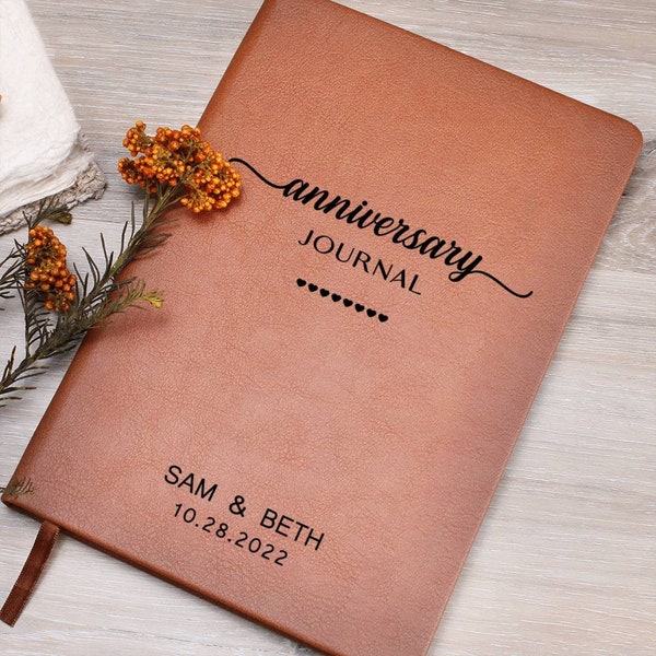 Personalized Anniversary Journal For Couple